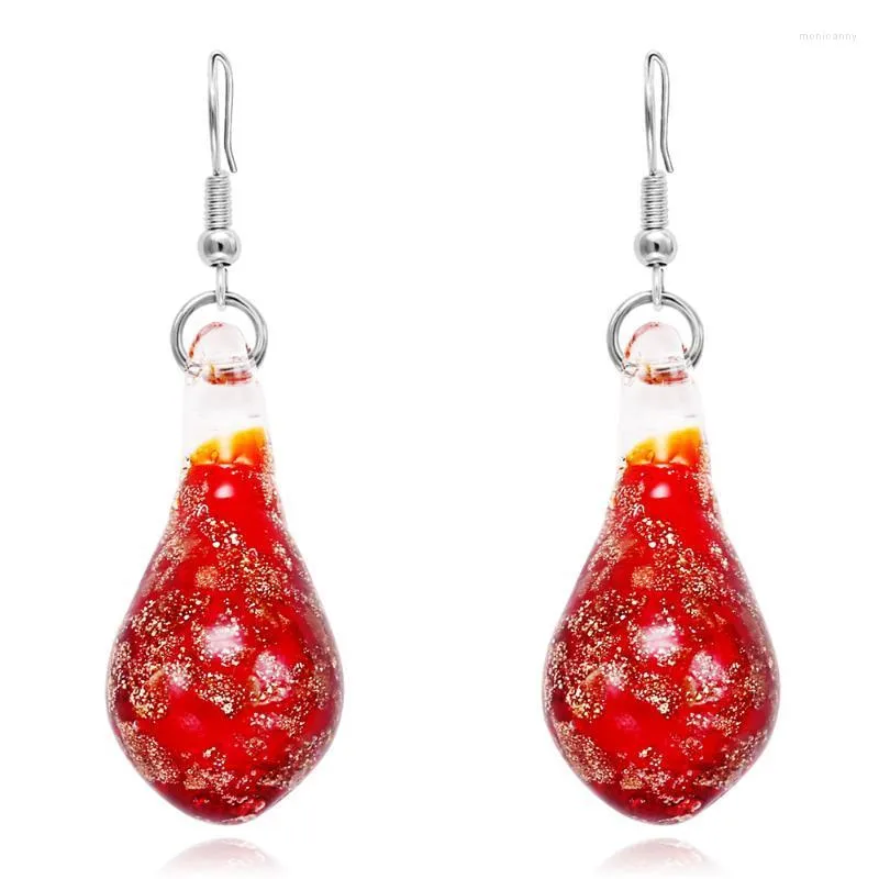 Dangle & Chandelier JEL Handmade Murano Glass Drop Earrings For Women Lampwork Jewelry Female Water Earring Christmas Gift FashionDangle Mon
