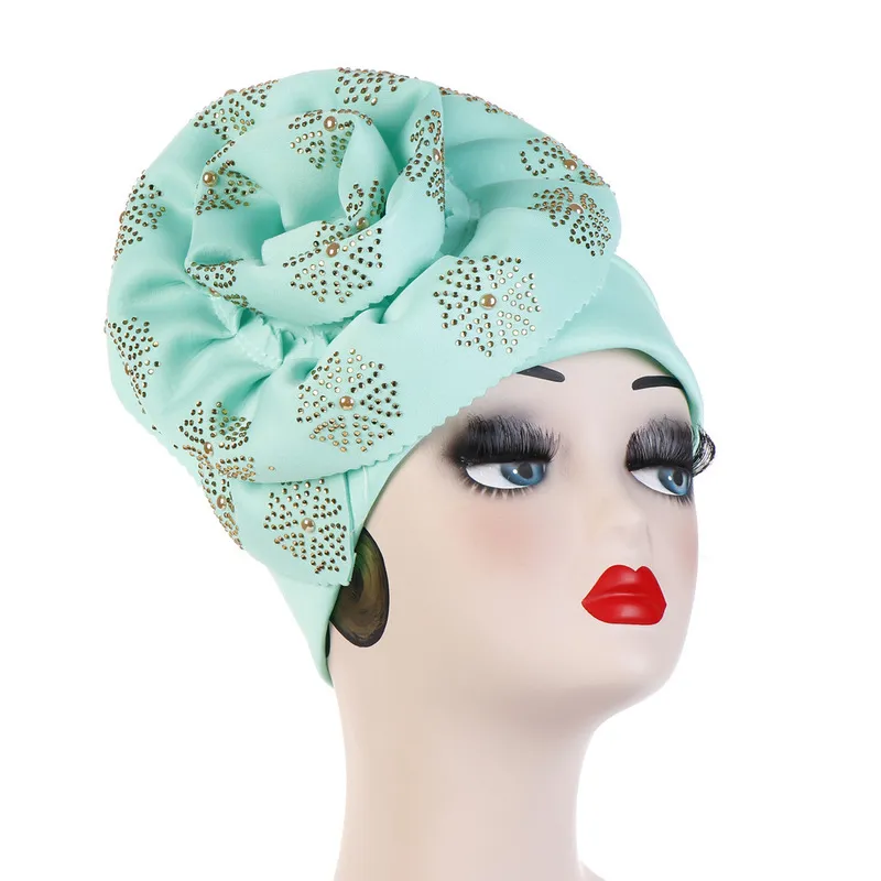 Turban Fashion Hijab: Womens Big Flower Head Wrap, Elegant  display picture 1