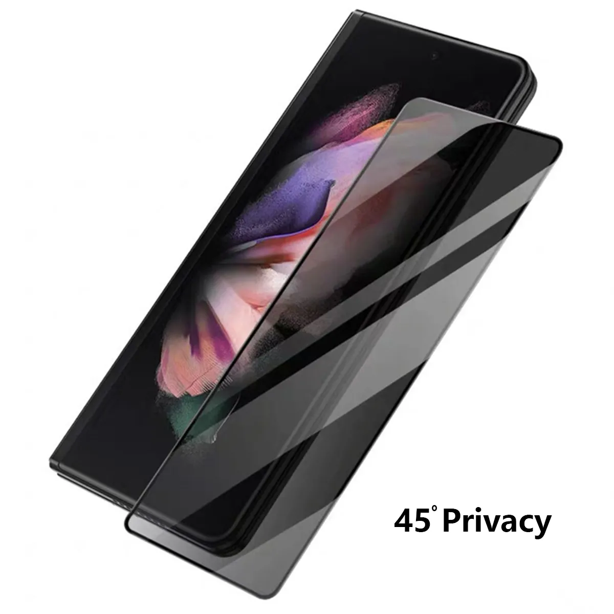 Skärmskydd för Samsung Galaxy Z Fold 2 Fold 4 Fold 3 Tempered Glass Anti Spy Film Pravicy