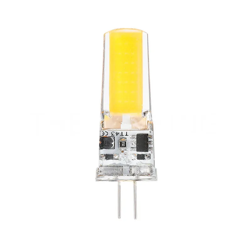 Mini ampoule LED G4 COB, lampe 3W en Silicone, AC DC 12V, bougies pour lustre et projecteur