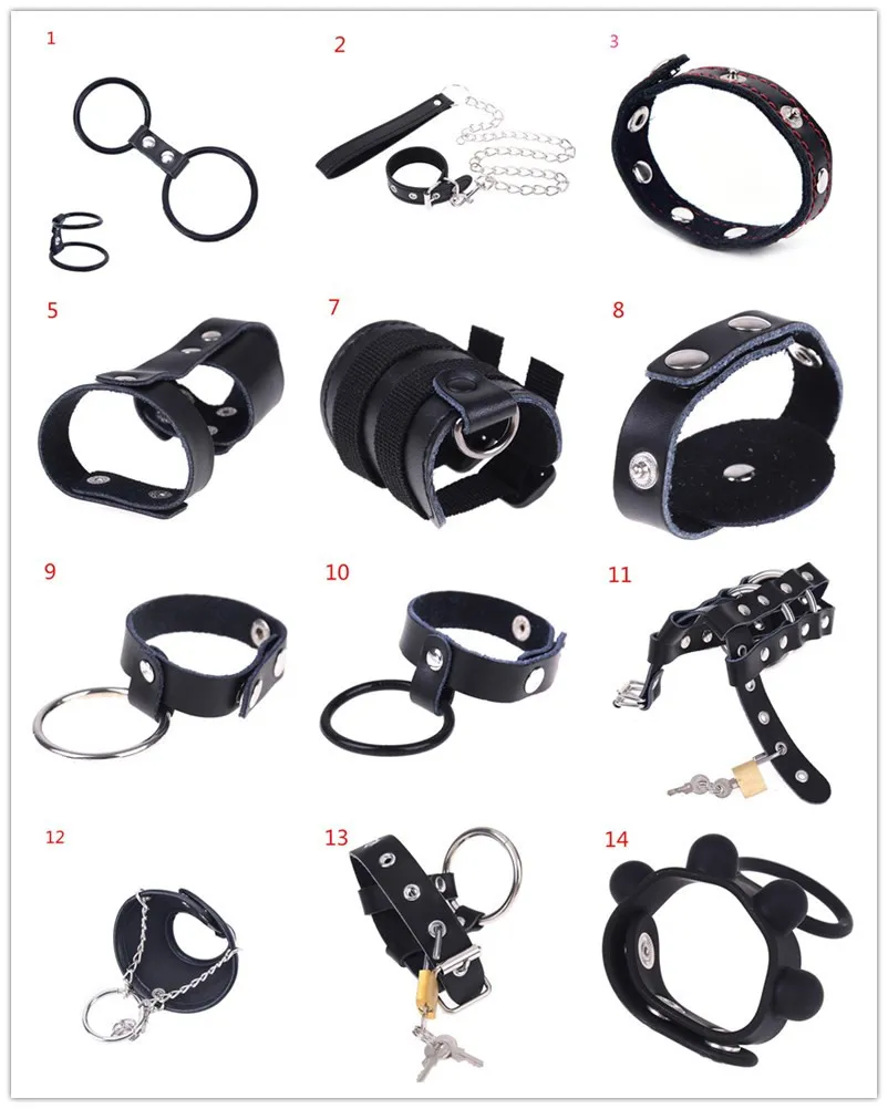 14 Style Attache Cock Ring sexyy Hommes Sangle Sous-Vêtements Jockstrap Lingerie Mâle Pénis String String Homme Snap