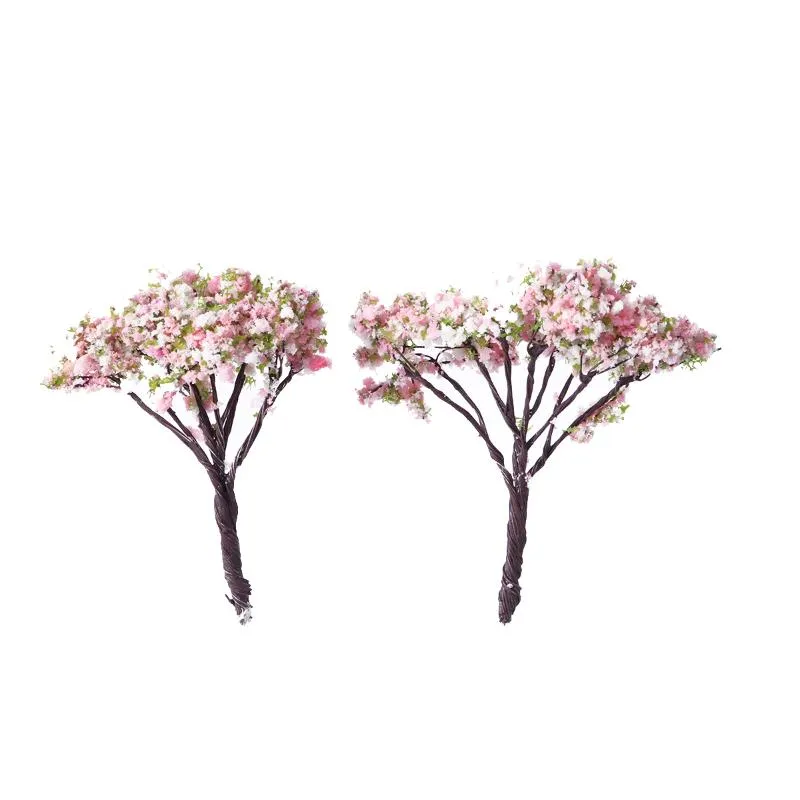 Obiekty dekoracyjne figurki 10pcs/działek realistyczne urocze mini symulacyjne drzewo wróżki ogrodowe dekoracje mikro krajobrazu terrarium ACC