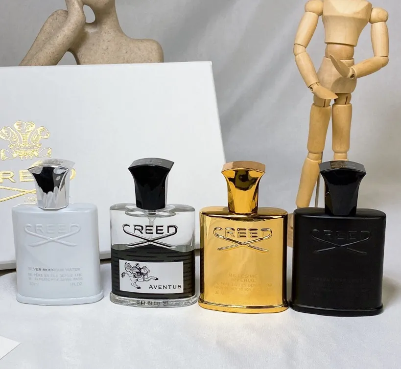 Creed Aventus Perfume 4 sztuki Zestaw Imperialny Millesime Viking 100 ml Kobiety mężczyzn Perfume Wysoka wersja Zapach dobry zapach z długą jak najwyższą jakość