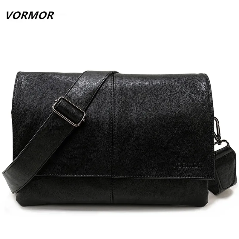 Vormor markası sıradan lope çanta erkekler deri omuz crossbody çanta iş çantası erkekler messenger çantalar y201224