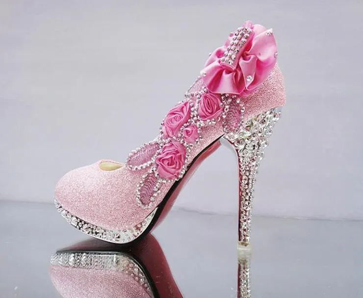 OSTTY - Women Pumps Bling Sexy High Heels Glitter Wedding Party Women Heels  Shoes $39.22