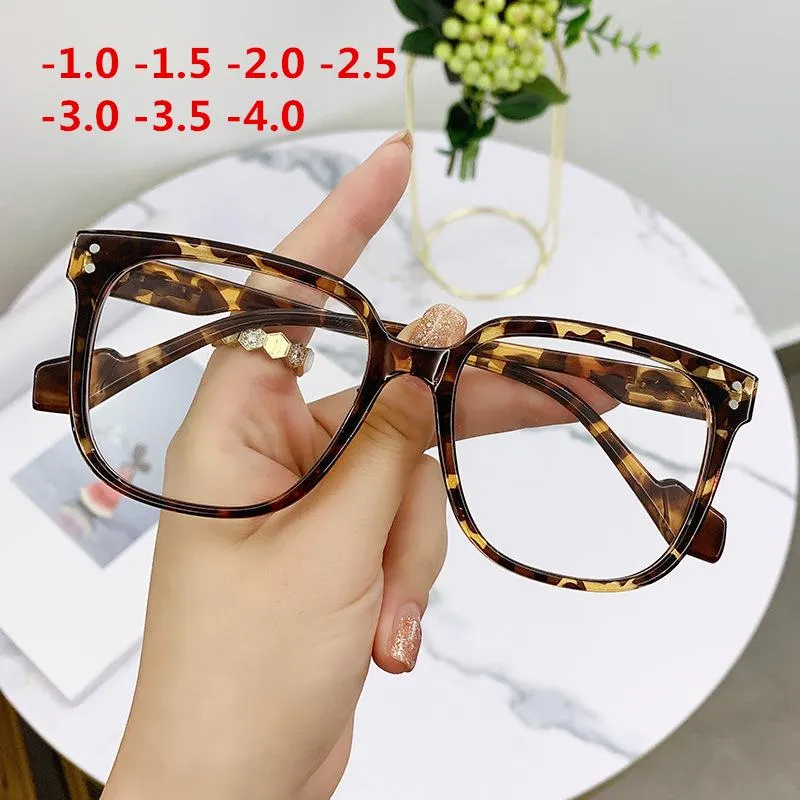 선글라스 NYWOOH 완성 된 근시 안경 여성 남성 브랜드 빈티지 트 스퀘어 안경 처방전 근시 안경 -1.0 ~ -4.0
