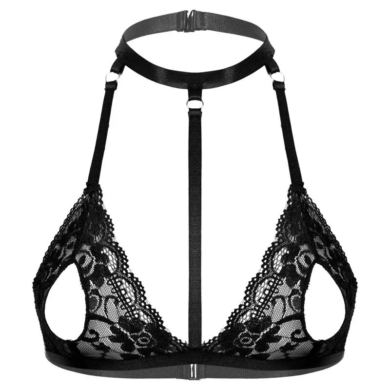 Bras Women Sexy Open Nipple Body Harness Lingerie Split Breasts Lace Floral  Sheer Hollow Bralette Wire Unlined BrasBrasBras3262813 From 60,07 €