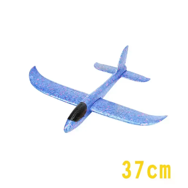DIY Hand Throw LED Lighting Up Flying Glider Plane Toys Foam Airplane Model Outdoor Games Flash Luminous Toys For Children BS11