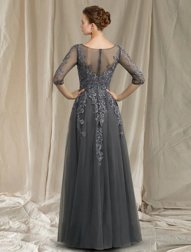 Mother of the clearance bride dresses in gray