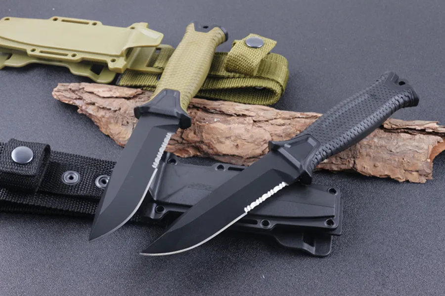 Top Quality G1500 Survival Coltello dritto Drop Point Blade Outdoor Camping Caccia Coltelli tattici 4 stili disponibili