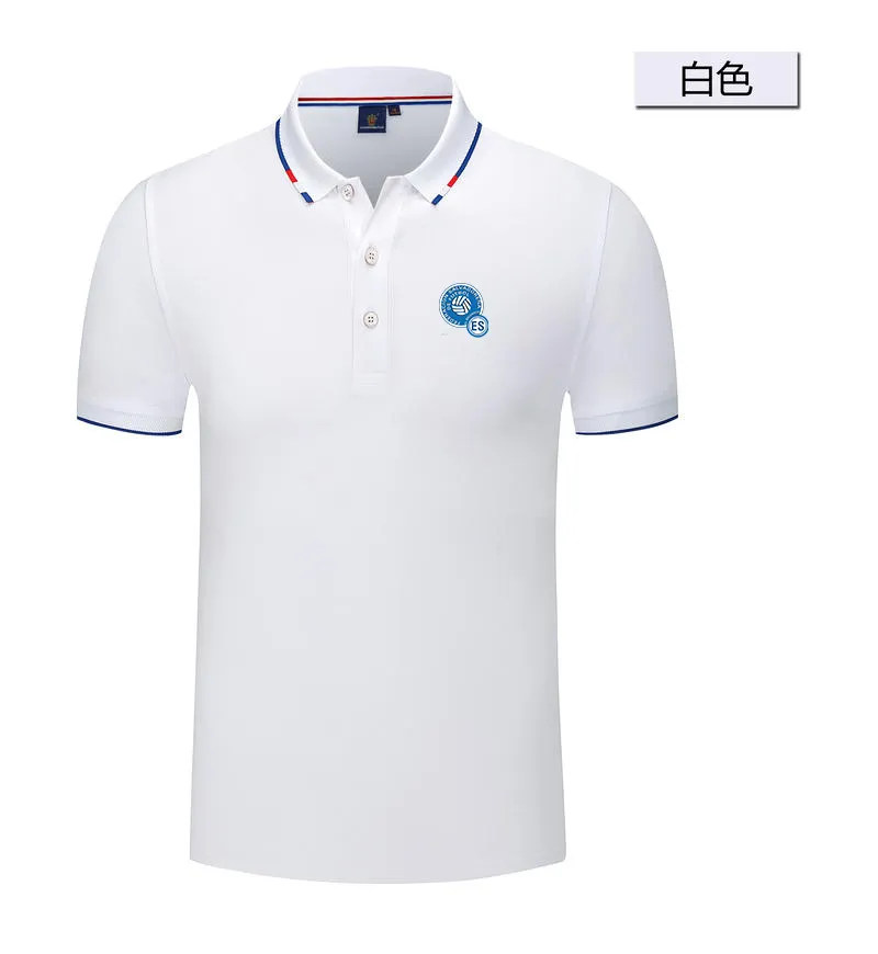 El Salvador national Men's and women's POLO shirt silk brocade short sleeve sports lapel T-shirt LOGO can be customized