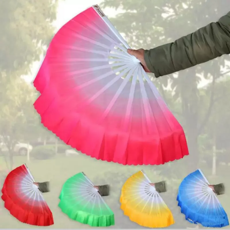 80 Pieces/Hand Free New Chinese Dance Fan Silk Veil 5 Colors for Wedding Party Christmas Halloween Gifts