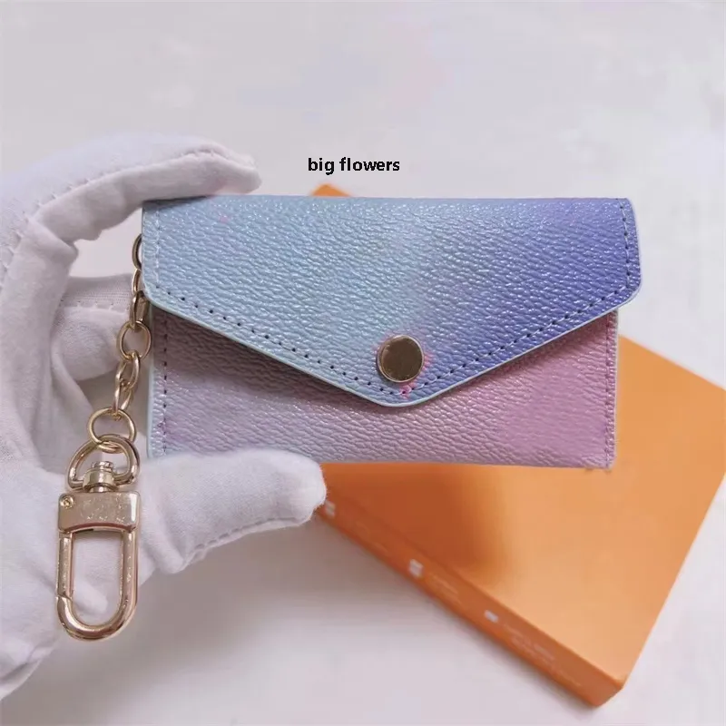 Klasynie smyczy unisex designer kluczowy torba moda skórzana torebka Mini portfele monety uchwyt karty kredytowej 19 kolorów epacket 5tgl