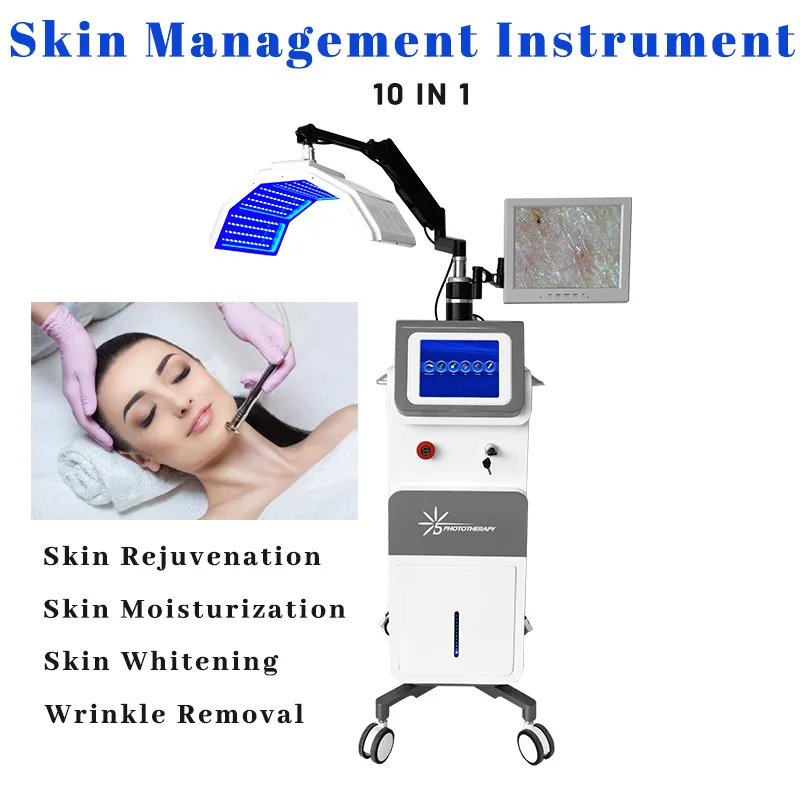 Vertical 7 Color Pdt Led Light Therapy Skin Management Deep Cleaning Facial Care Multifunctional Beauty Machine