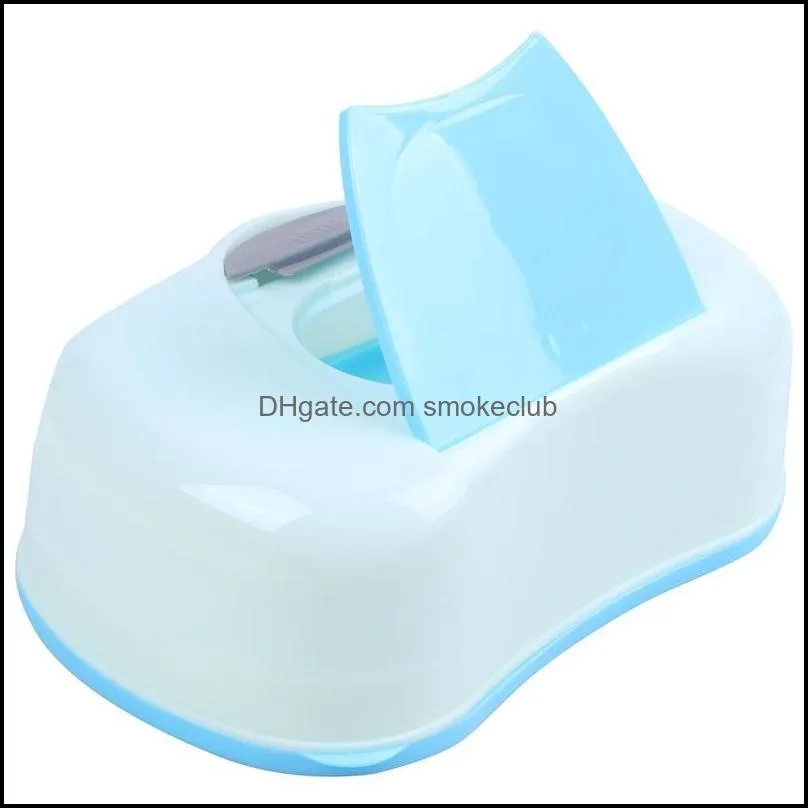 Tissue Boxes & Napkins Wet Box Plastic Automatic Case Real Baby Wipes Press -Up Design Home Holder Accessories Blue