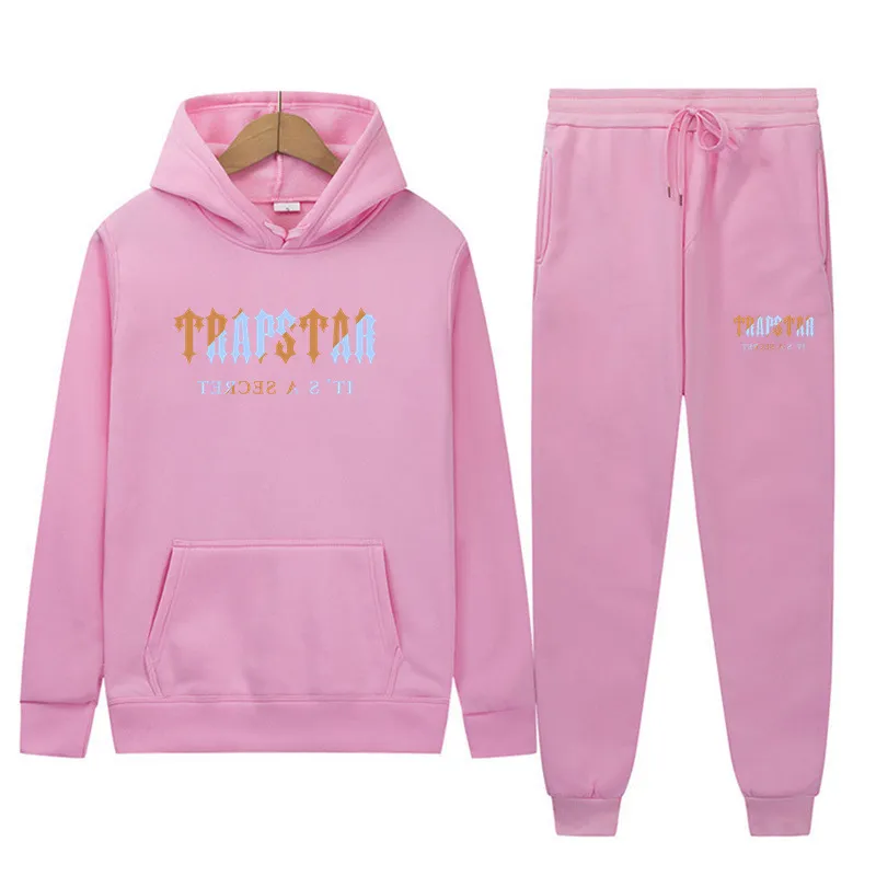 Trapstar Mens Tracksuits European And American Style Hooded Sweater Couples Trapstars Pullover