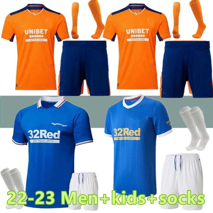 2022 2023 Glasgow Rangers 150th Anniversary Soccer Jerseys 22 23 Home