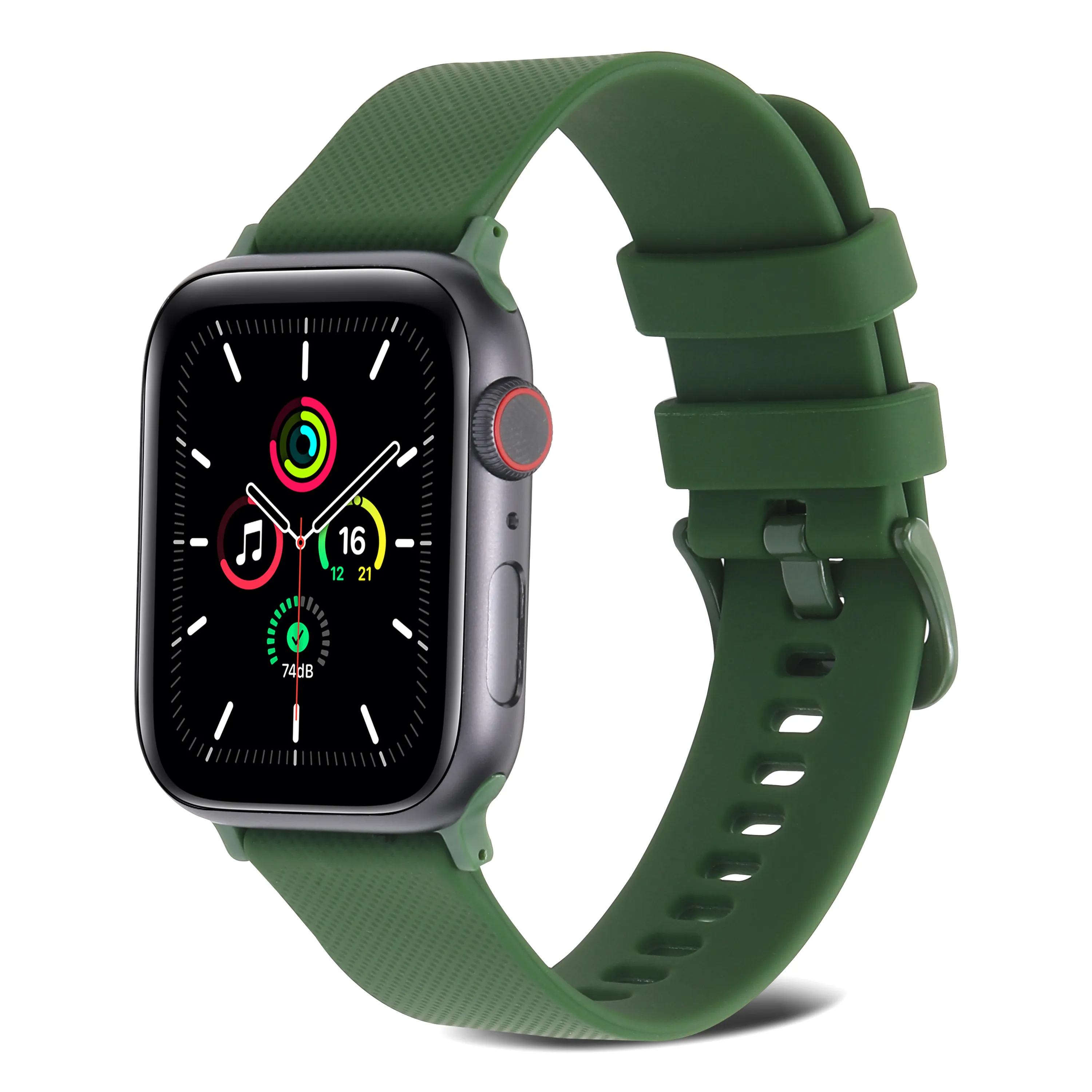 i Watch Bands Men For Apple Watch Ultra 49mm Silicone WatchBand iwatch Series 8 7 6 5 4 3 2 se 38MM 40MM 45MM Universal Colorful Smart Watches Strap smartwatch Green USA UK