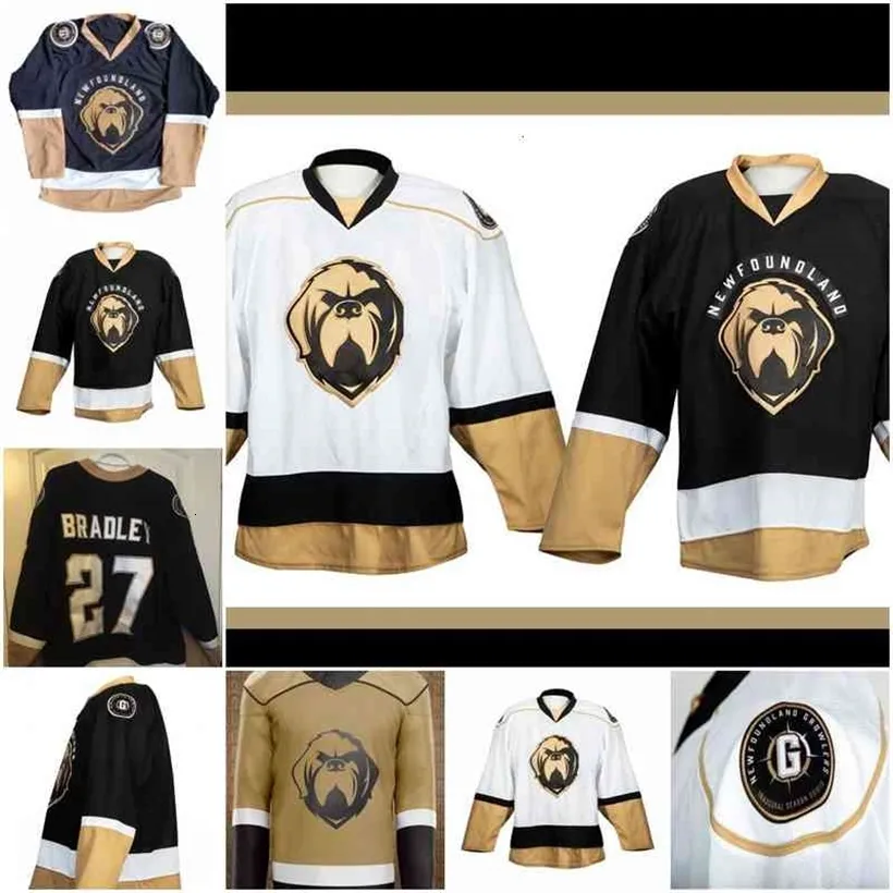 Ceo29 Giorgio Estephan 2021 Newfoundland Growlers Jersey Trey Bradle Brady Ferguson Justin Brazeau Matt Bradley Marcus Power Todd Skirving Colt