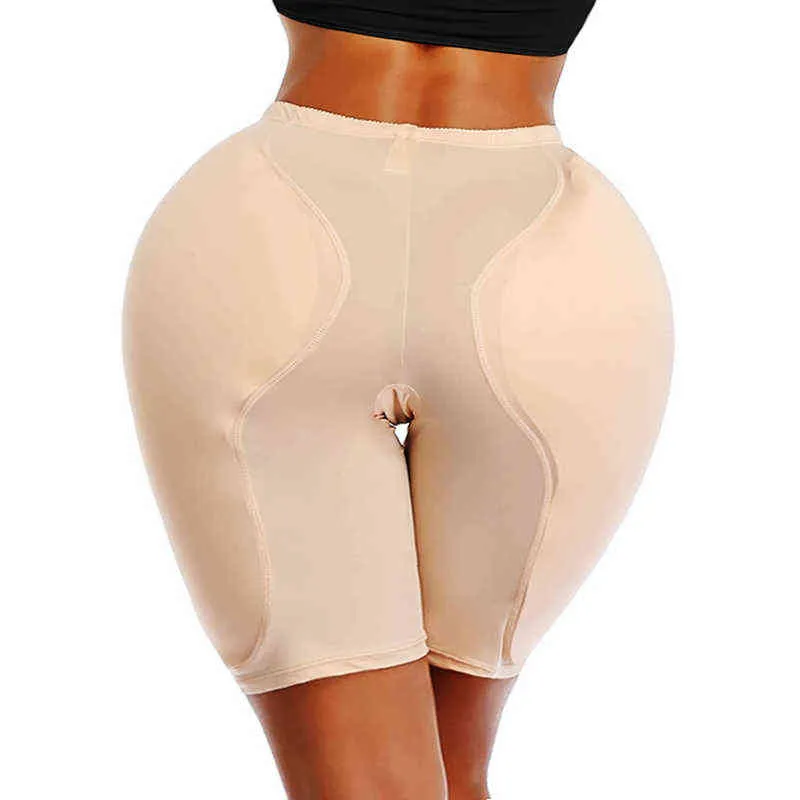 Fake Ass Padded Panty Hip Enhancer Shaper Women Dress Underkläder Midje Trainer Big Ass Sexig Butt Livlare Control Panties Shapewear Y220411