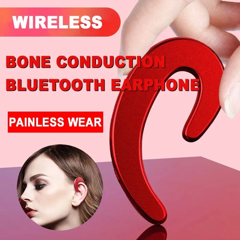 Universal Bone Conduction Hörlurar Trådlösa Bluetooth 4.1 Hörlurar Sport Stereo Headset För Tablet Laptop För Xiaomi Iphone
