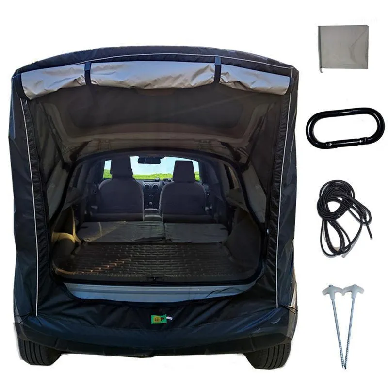 Tenten En Schuilplaatsen Kofferbak Tent Outdoor Self-drive Tour Tail Extension Zonnescherm Regendicht BBQ Camping Achterluifel Voor SUV Hatchback