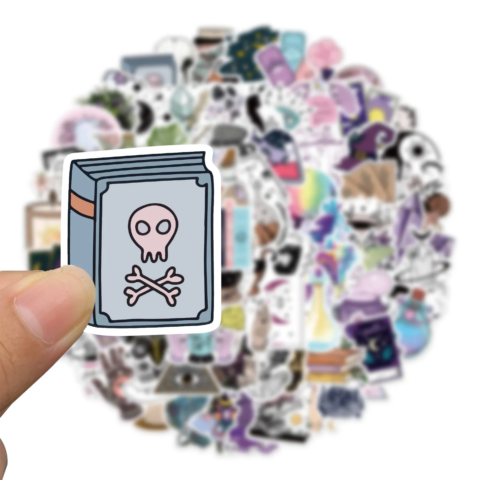 Cool Witch Stickers For Kids, 50Pcs Aesthetic Waterproof Stickers,Vinyl