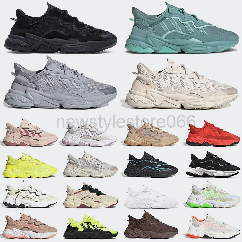 adidas gazelle silver green womens Shop Beige Womens Ozweego Lace Up Sneakers – Shoebacca main image 1