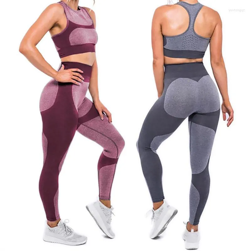 Printemps automne femmes pantalons de sport Leggings taille haute élastique Yoga Fitness course Gym pantalons d'entraînement