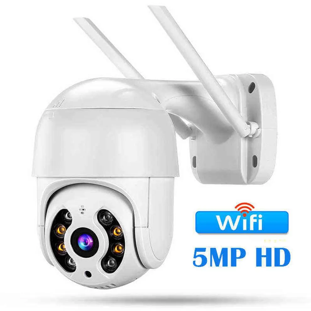 iP Camera 5MP HD Outdoor AI Human Detection Audio 3MP Wireless Security CCTV Camera P2P Digital Zoom Surveillance Wifi Camera AA22280u