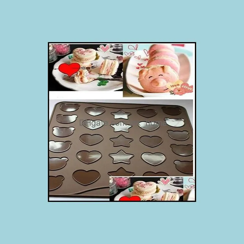 3-style Macaron Special silicone Baking Mat Silicone Muffin/Dessert Bakeware Mat