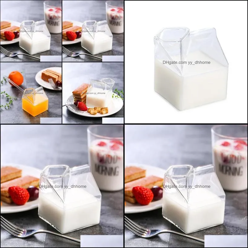 a-creative drinkware american box glass milk cup by sea pae11061