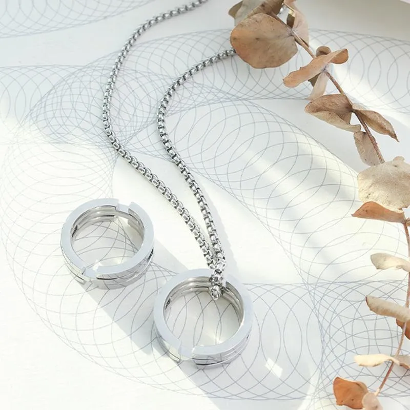 Серьги Ожерелье бедра женская мода юргельская из нержавеющая сталь подвеска по кроссовой полосе минималистская двойная дизайн серебряные рингрги