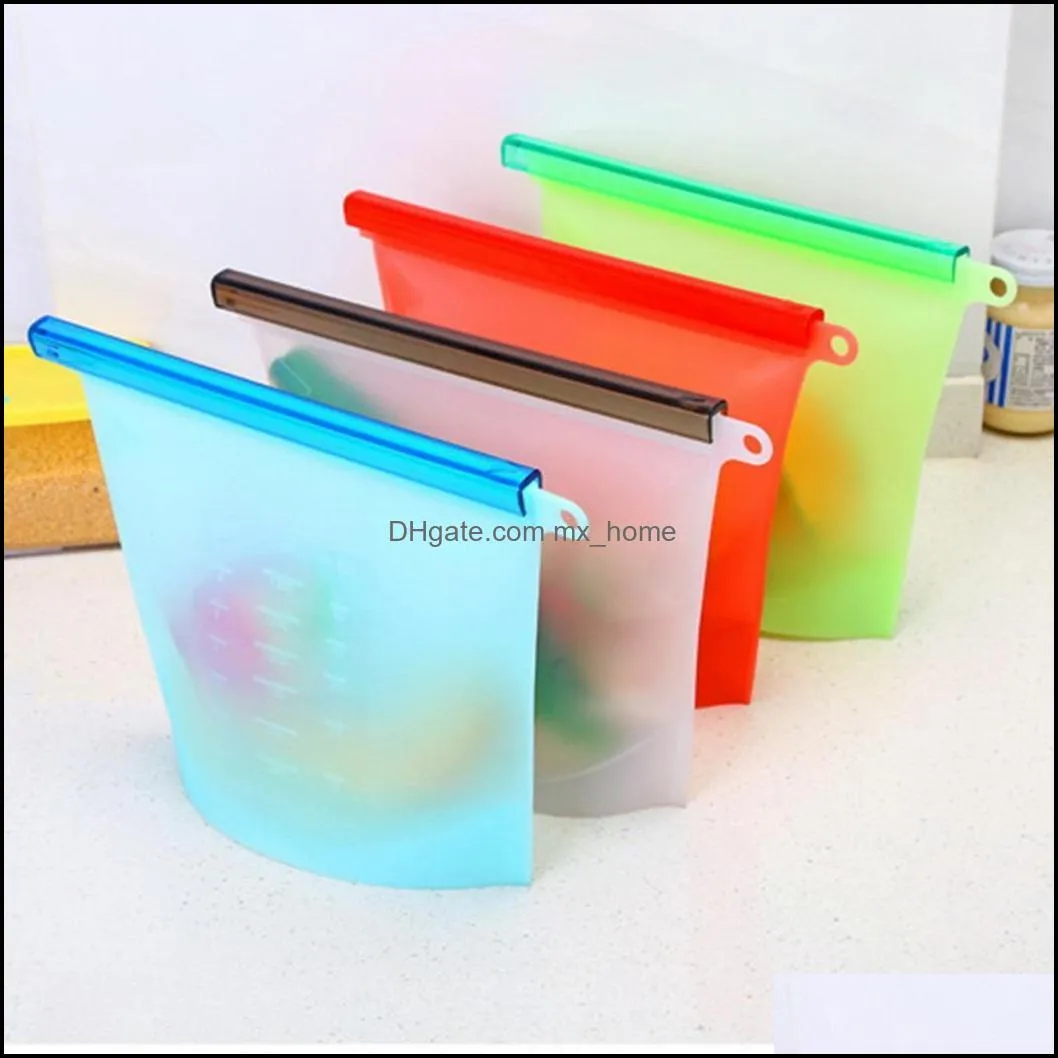 -grade silicone vacuum storage bags sealed bag frozen soup thickened heating pouch Refrigerator reusable Organizer