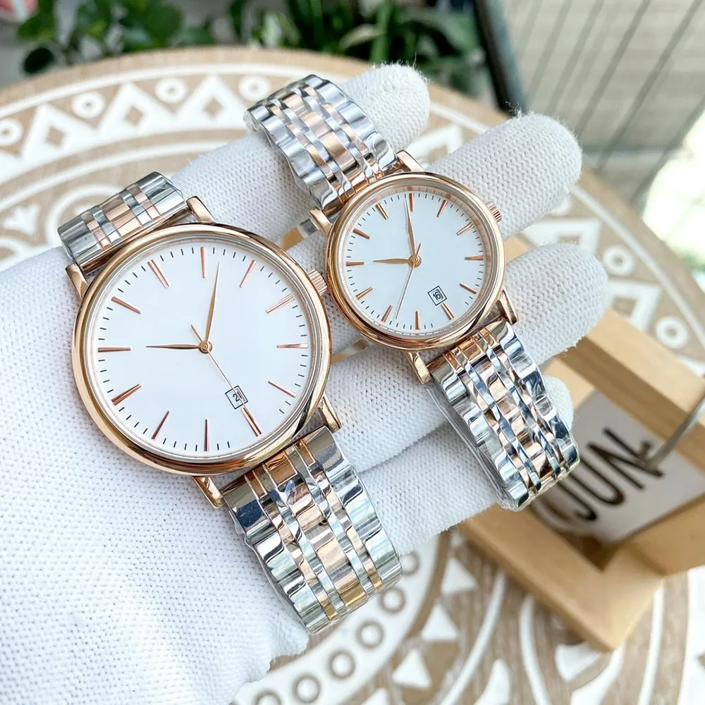 Boutique Couple Watch Quartz Movement Watches Lady Business Wristwatches Sappire Waterproof Montre de Luxe Fashion Wristwatch