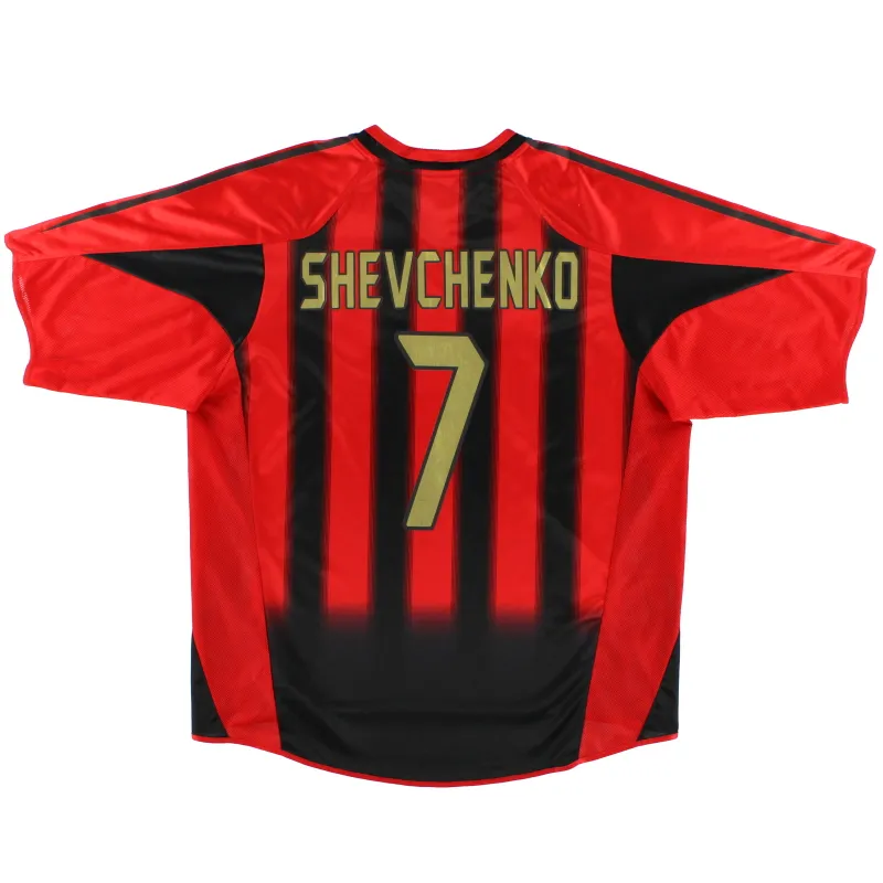 shevchenko jersey ac milan