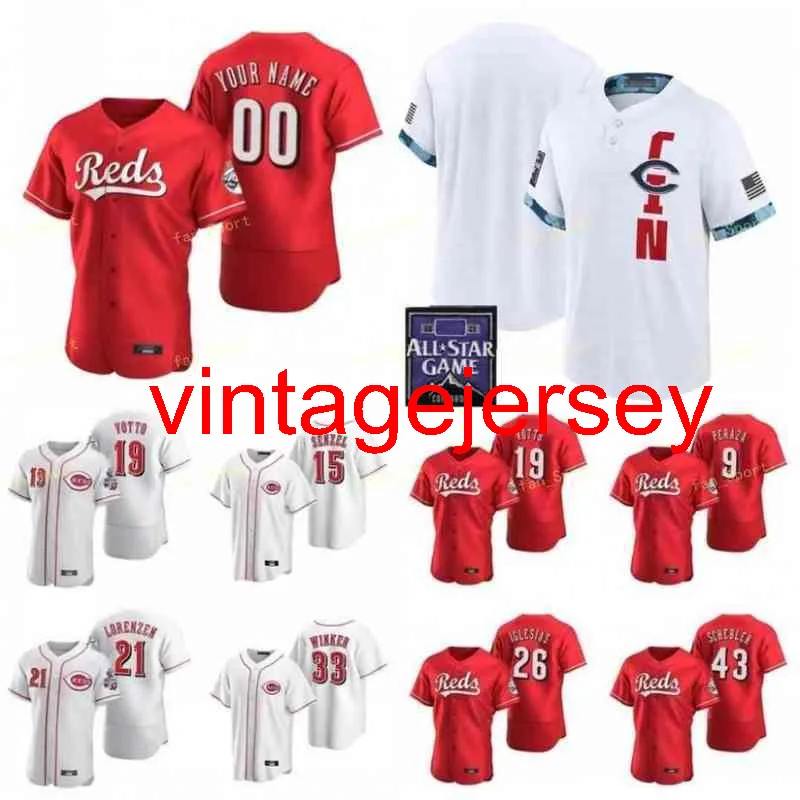 Мужчины Женщины молодежи 2021 All-Star Game Baseball Jerseys 55 Heath Hembree 68 Райан Хендрикс 23 Джефф Хоффман 6 Джонатан Индия 30 Тайлер обычай