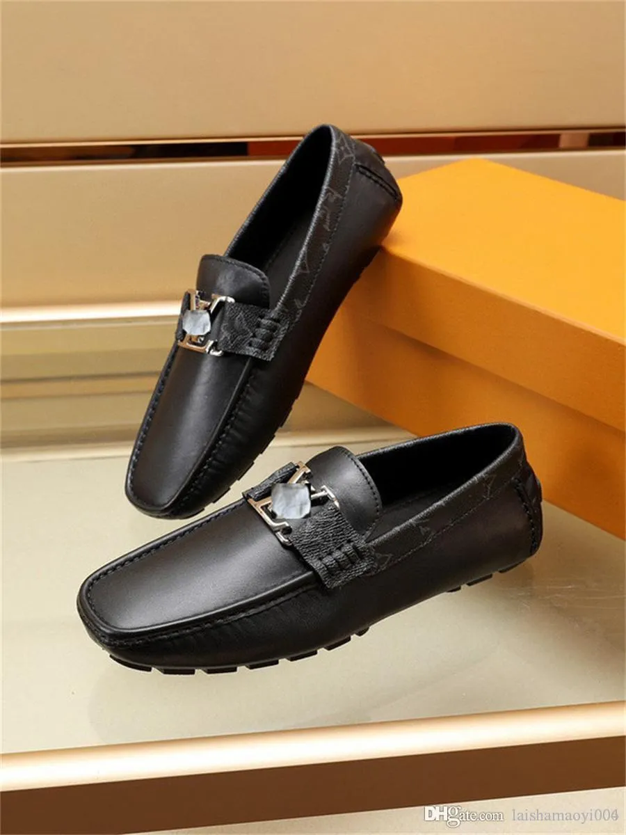 A3 SAPATOS MASCULINO 2021 Designer Leathers Fashion Heren Casual schoenen Lederen Loafers Luxe merken Heren Rijschoen Zapatillas Hombre Maat 6.5-10