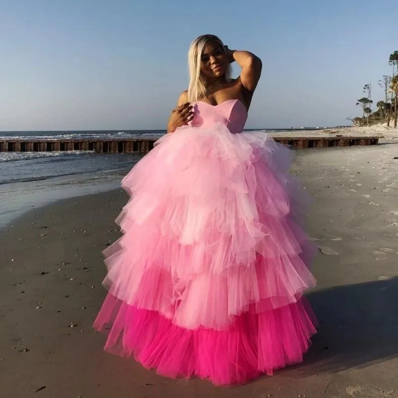 Gonne Gonna in tulle extra gonfio Donna Volant a strati Lungo Prom Mix Colorato Tutu lussureggiante per adulti Abbigliamento da festa Maxi Compleanno