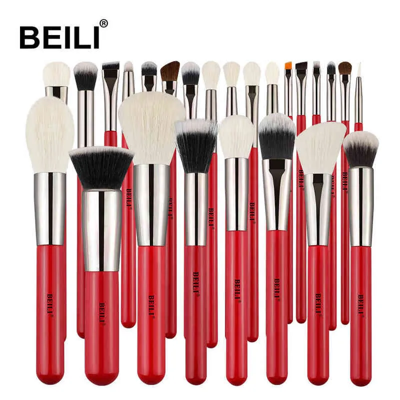 Makeup Kit Professional Makeup Brush Set 25 United Natural Hair Based Pulver get Mixed Eye Shadow Tool 220423