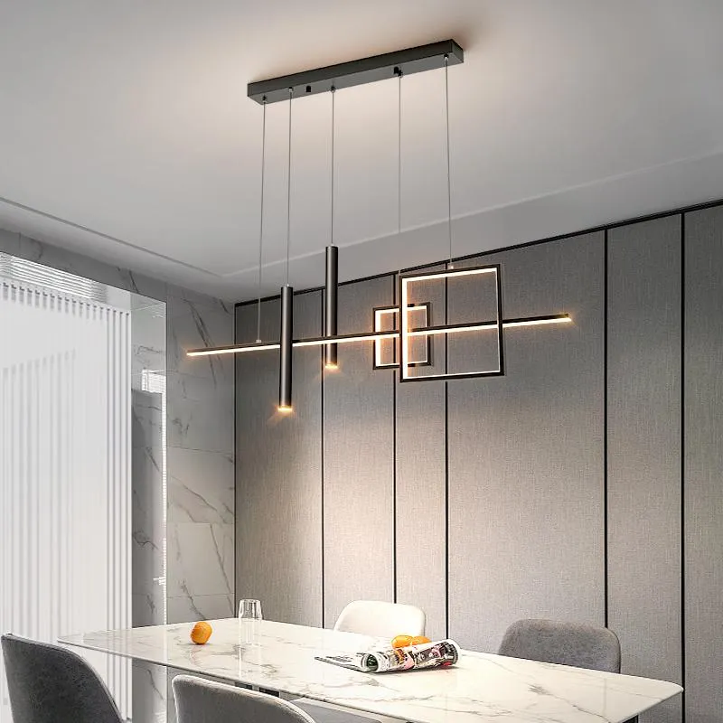 Потолочные светильники Современная светодиодная подвесная лампа для столовой кухонной батон