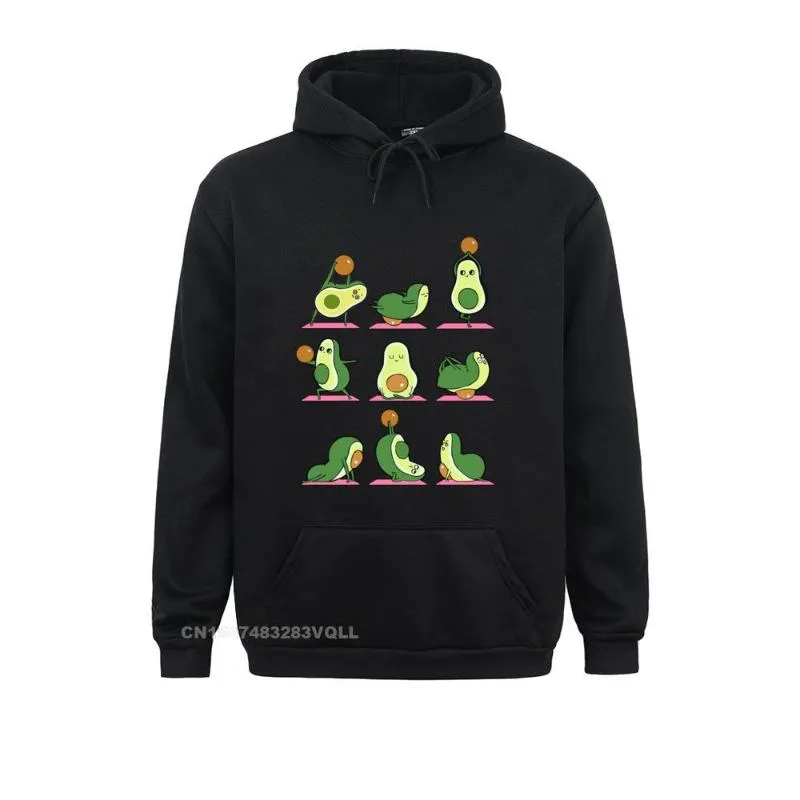 Erkek Hoodies Sweatshirts Yaygın Kadınlar Avokado Yoga, Çin tarzı uzun kollu komik spor salonları