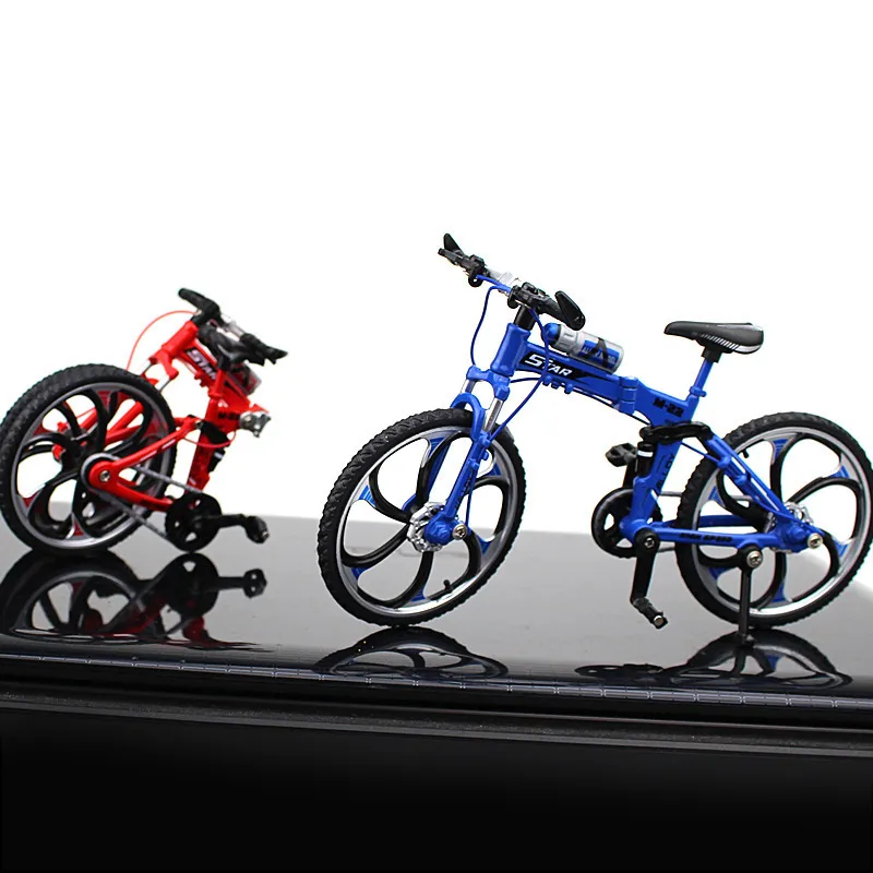 Nuevo Modelo de bicicleta de aleación de 1:8, carreras de bicicleta de montaña con juguete de dedo de Metal fundido a prión, colección de simulación de carretera curva, regalo para niños Nuevo Modelo de bicicleta de aleación de 1:8, carreras de bicicleta de montaña con juguete de dedo de Metal fundido a prión, colección de simulación de carretera curva, regalo para niños