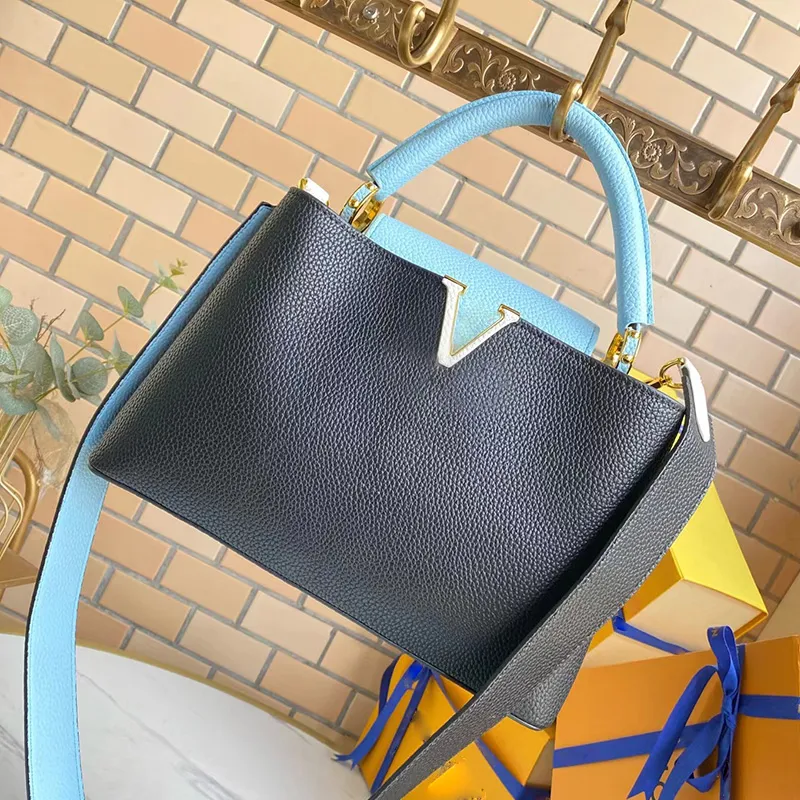luxurious Neverfull Designer Bag Capucines Medium Tote Full Grain Taurillon Leather Neverfull Handbag wallets Shoulder Crossbody 31.5cm