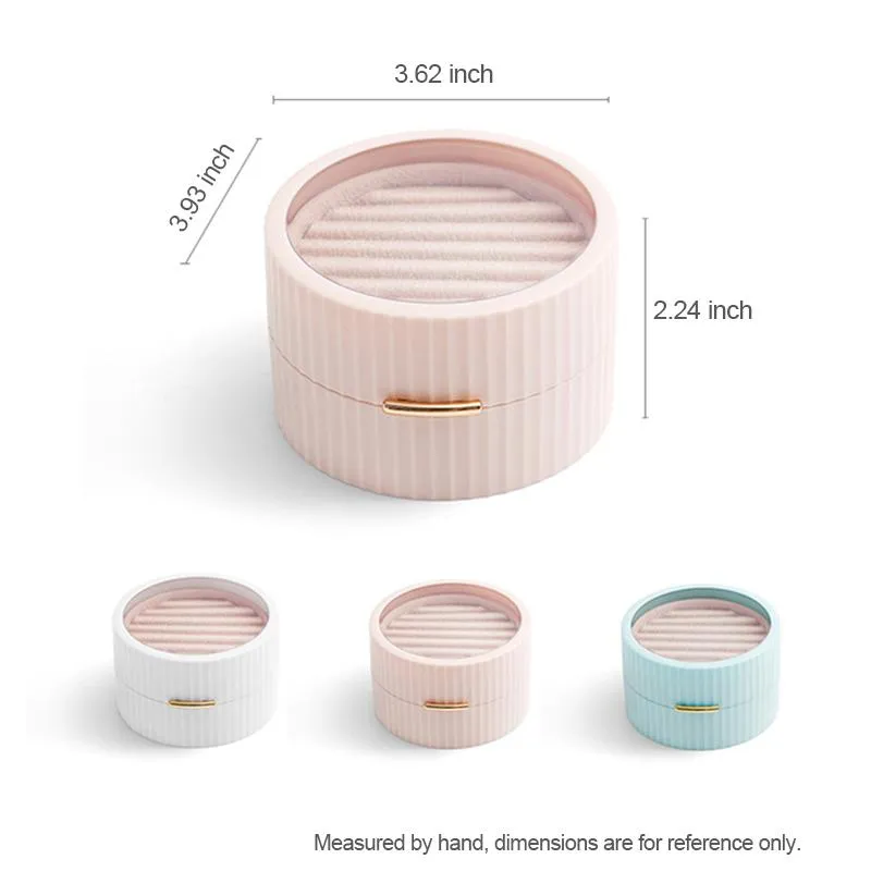 Portable Earring Storage Box Bracelet Necklace Jewelry Gift Ring Boxs Multifunctional Women`s Holiday Gifts WH0555