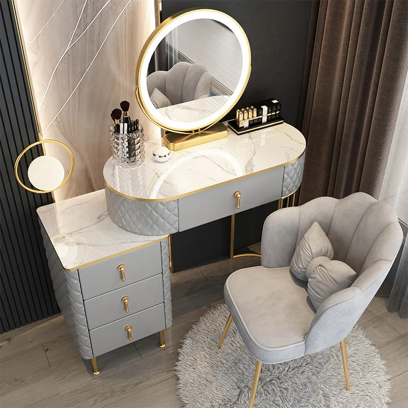 Coiffeuse Chambre Maquillage Table Armoire De Rangement Meubles De Maison  Commodes Pour Chambre Vantiy Avec Miroir Table Tabouret Concepteur  Lu9743061 Du 690,31 €