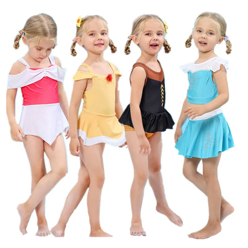 Fashion Girls Swimwear Custume Summer Crop Top Vest Tanks + Shorts Two Piece Outfits Cosplay Costume Swimsuit Child Girl Bathing Suit Various Styles