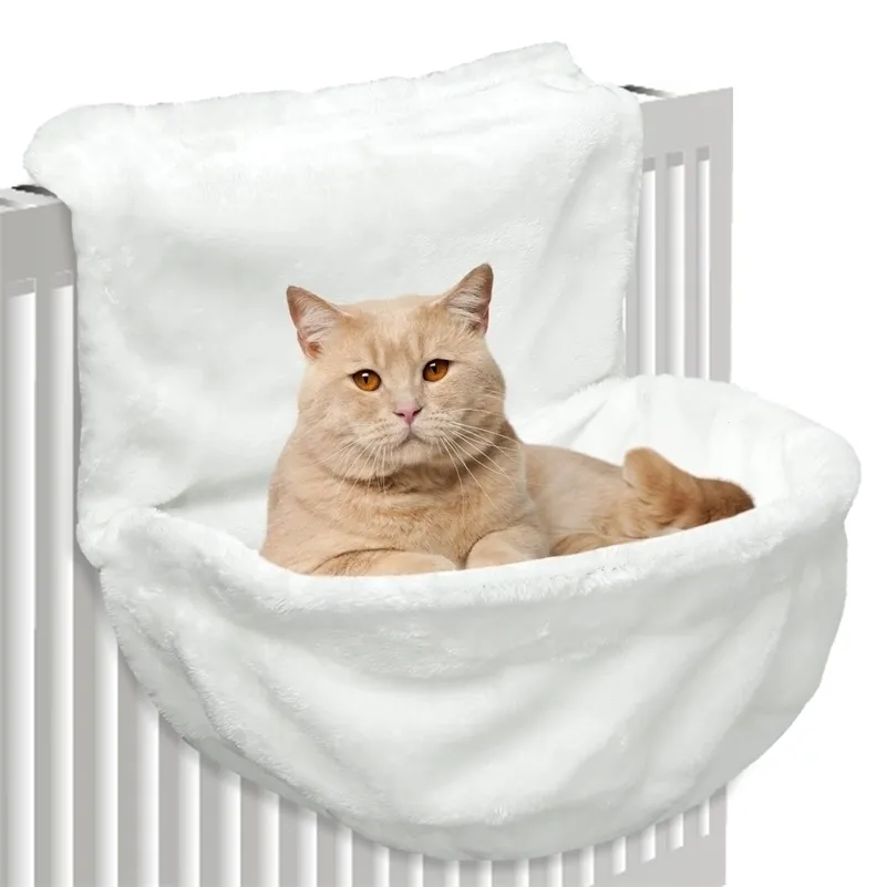 Кошки висит кровати Pet Hammock для удобных мягких плюшевых с одеялом Kitty Sunny Window Basket кровать 220323