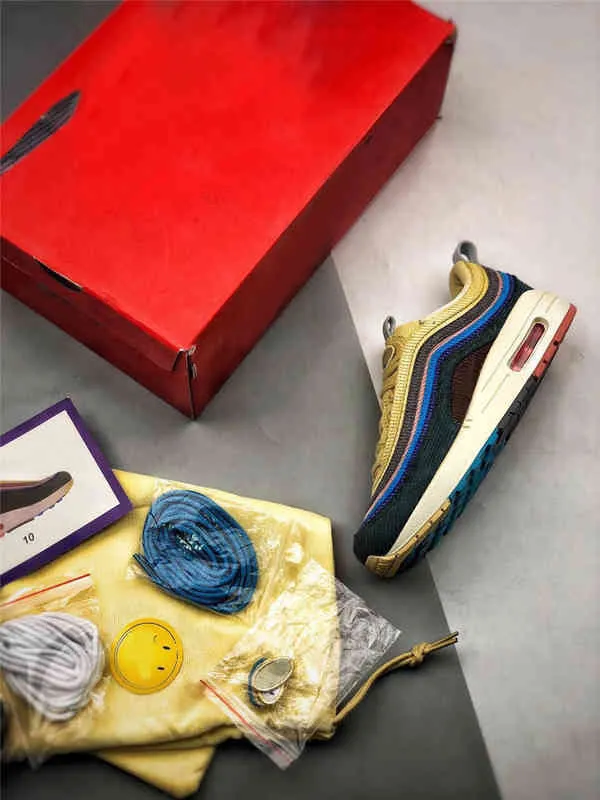 Shoes Authentic Sean Wotherspoon x 1 97 Vf Sw Hybrid Outdoor Men Women Corduroy Rainbow Light Blue Fury Sneakers Lemon Wash