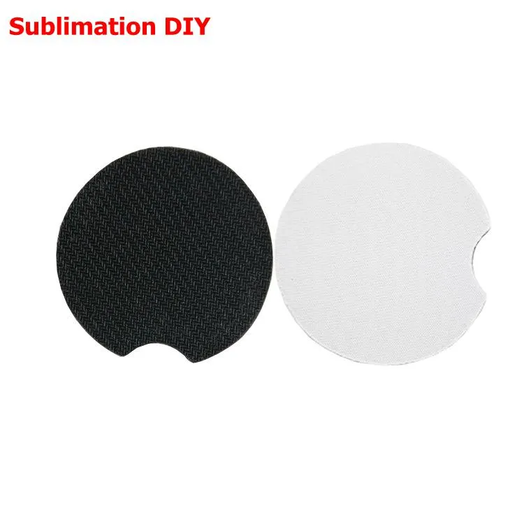 Sublimation Coaster Neoprene DIY Blank Table Mats Heat Insulation Thermal Transfer Cup Pads Coasters Customized Gifts YFA2902